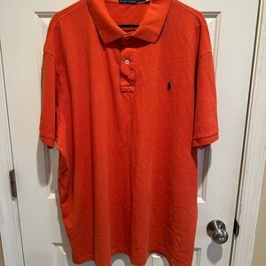 Polo Ralph Lauren Men’s Orange Polo Shirt Big & Tall 3XB